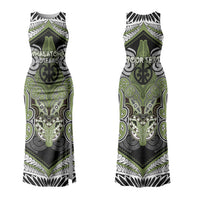 Aotearoa Iwi Whakatohea Personalised Family Matching Tank Maxi Dress and Hawaiian Shirt Maori Kowhaiwhai Pattern