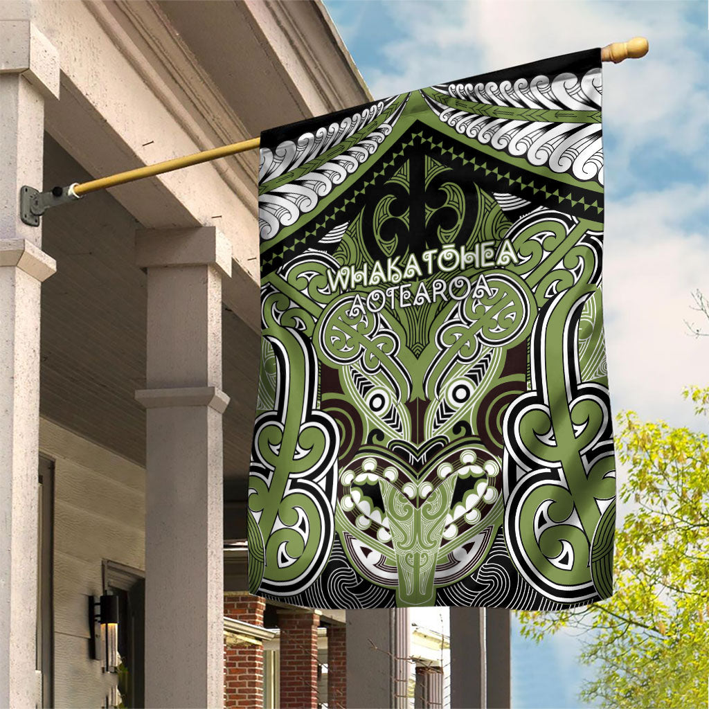 Aotearoa Iwi Whakatohea Garden Flag Maori Kowhaiwhai Pattern