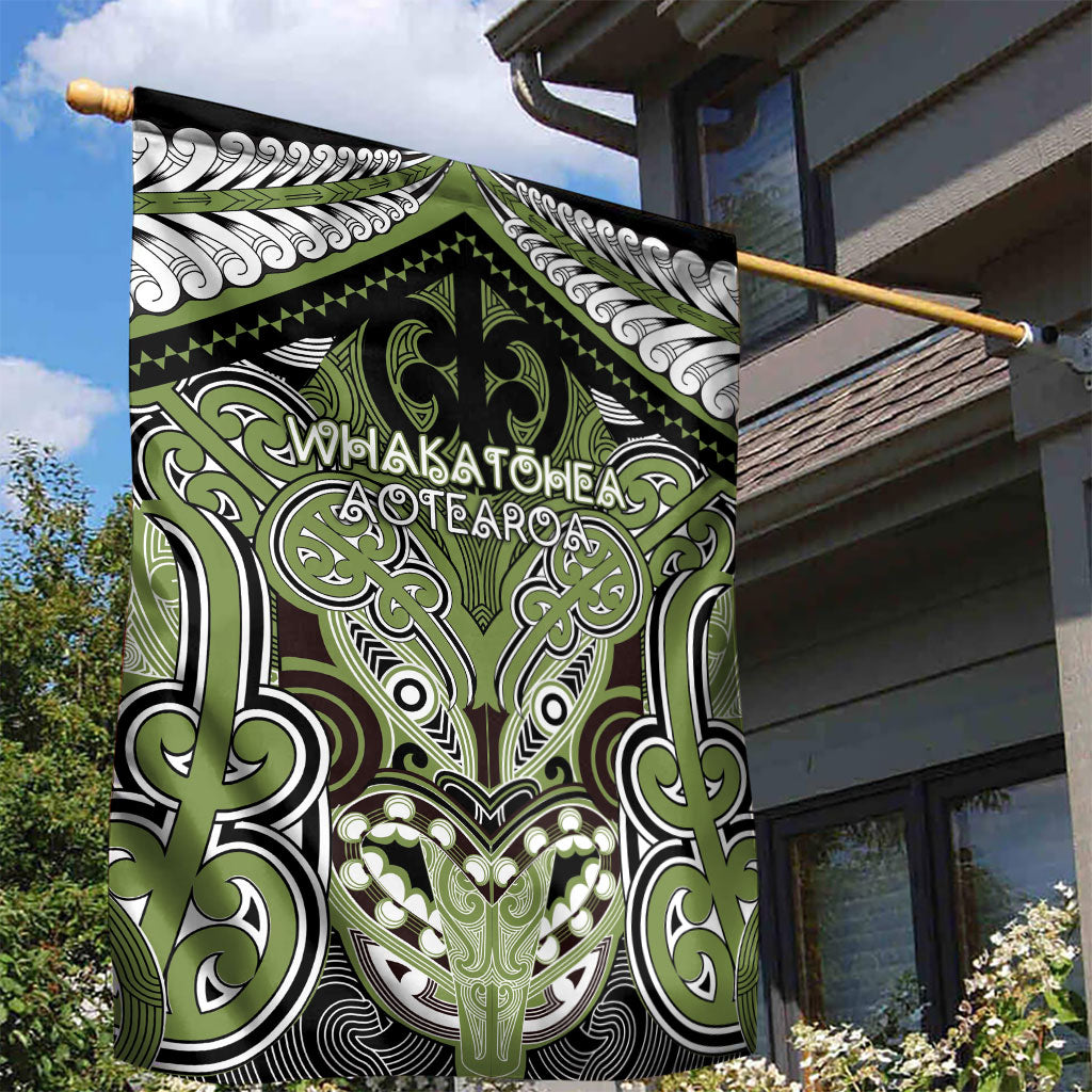 Aotearoa Iwi Whakatohea Garden Flag Maori Kowhaiwhai Pattern