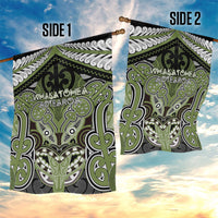 Aotearoa Iwi Whakatohea Garden Flag Maori Kowhaiwhai Pattern