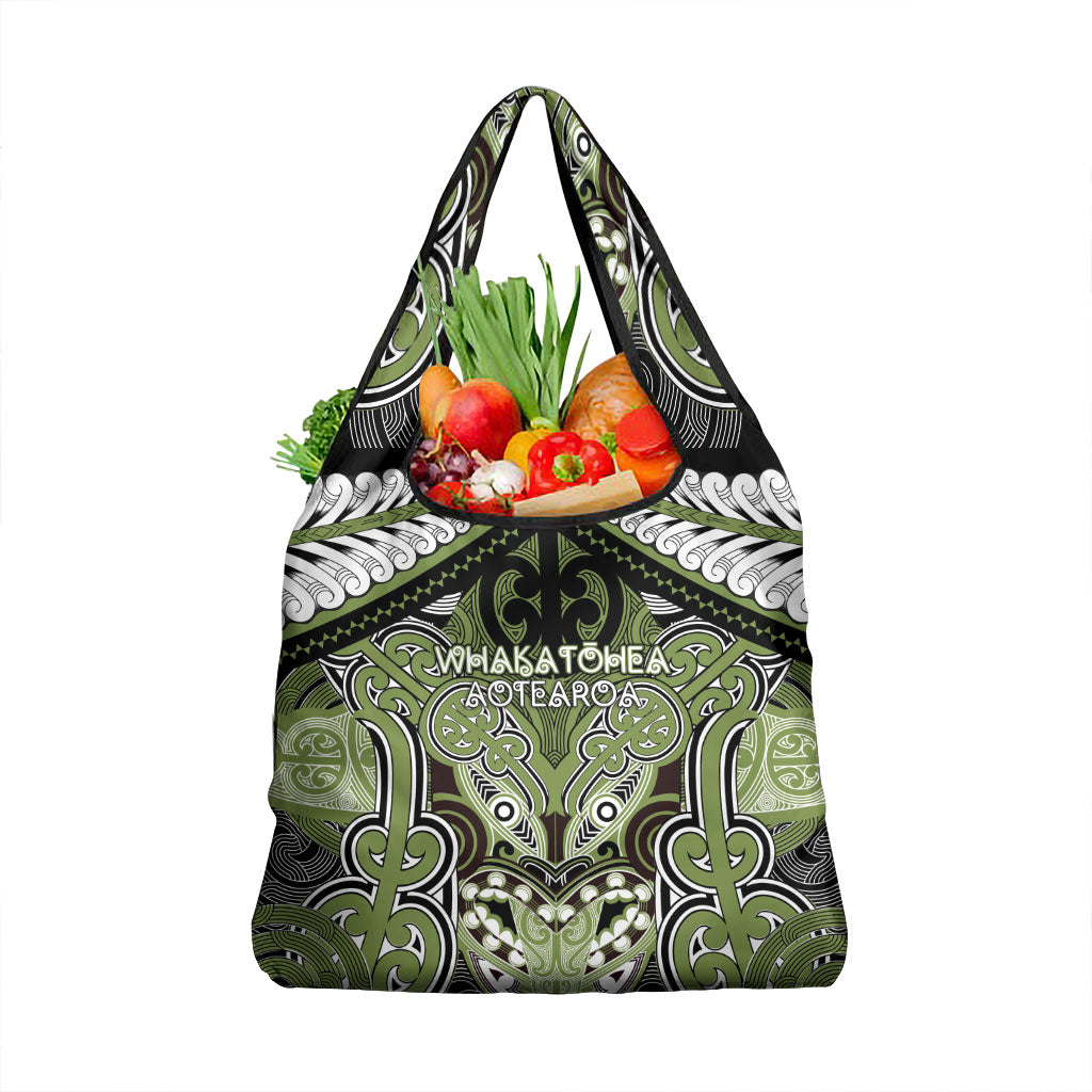 Aotearoa Iwi Whakatohea Grocery Bag Maori Kowhaiwhai Pattern