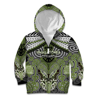 Aotearoa Iwi Whakatohea Personalised Kid Hoodie Maori Kowhaiwhai Pattern