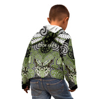 Aotearoa Iwi Whakatohea Personalised Kid Hoodie Maori Kowhaiwhai Pattern