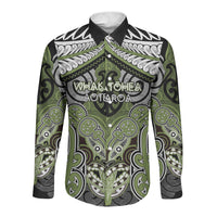 Aotearoa Iwi Whakatohea Personalised Long Sleeve Button Shirt Maori Kowhaiwhai Pattern