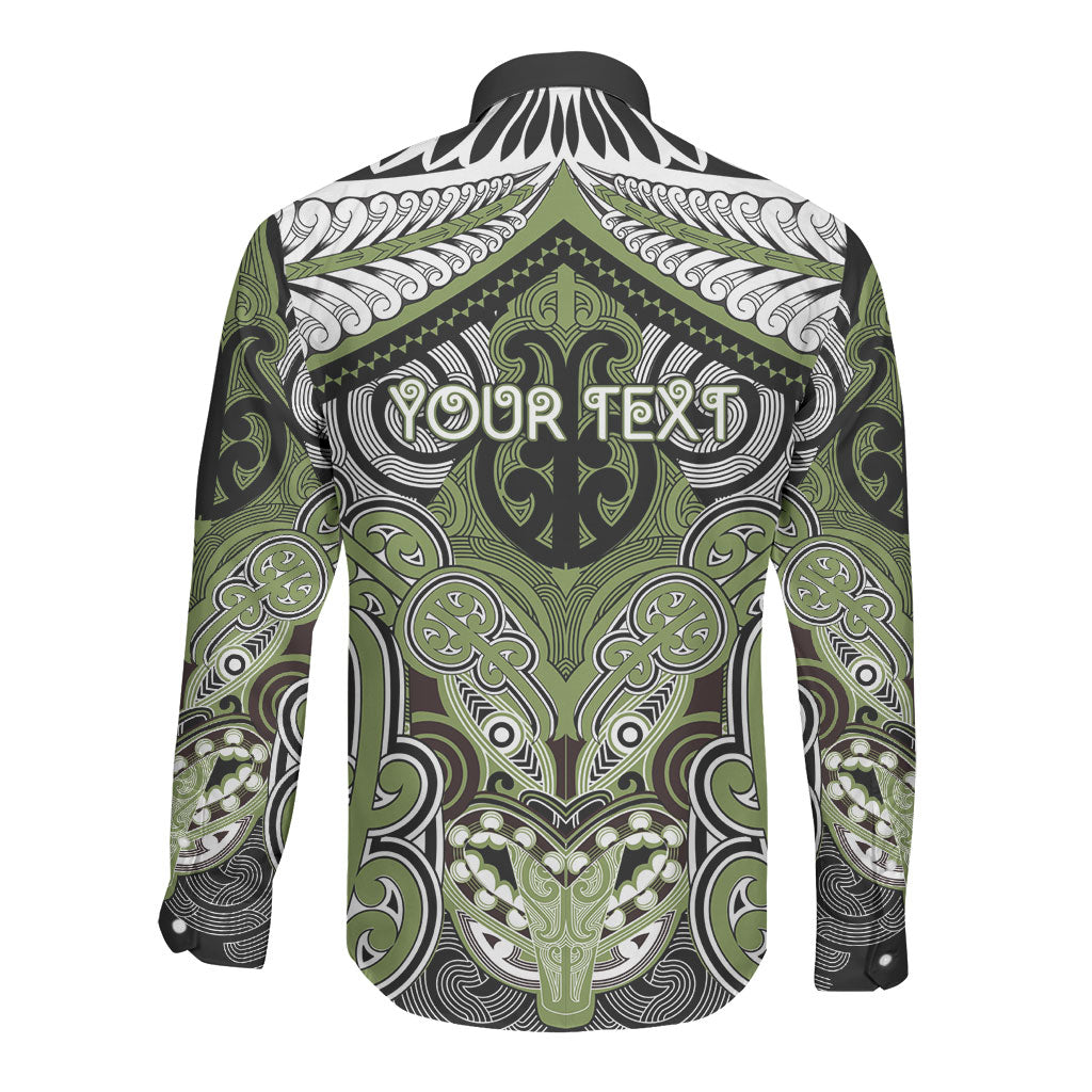 Aotearoa Iwi Whakatohea Personalised Long Sleeve Button Shirt Maori Kowhaiwhai Pattern