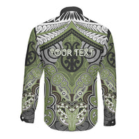 Aotearoa Iwi Whakatohea Personalised Long Sleeve Button Shirt Maori Kowhaiwhai Pattern