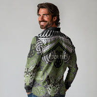 Aotearoa Iwi Whakatohea Personalised Long Sleeve Polo Shirt Maori Kowhaiwhai Pattern