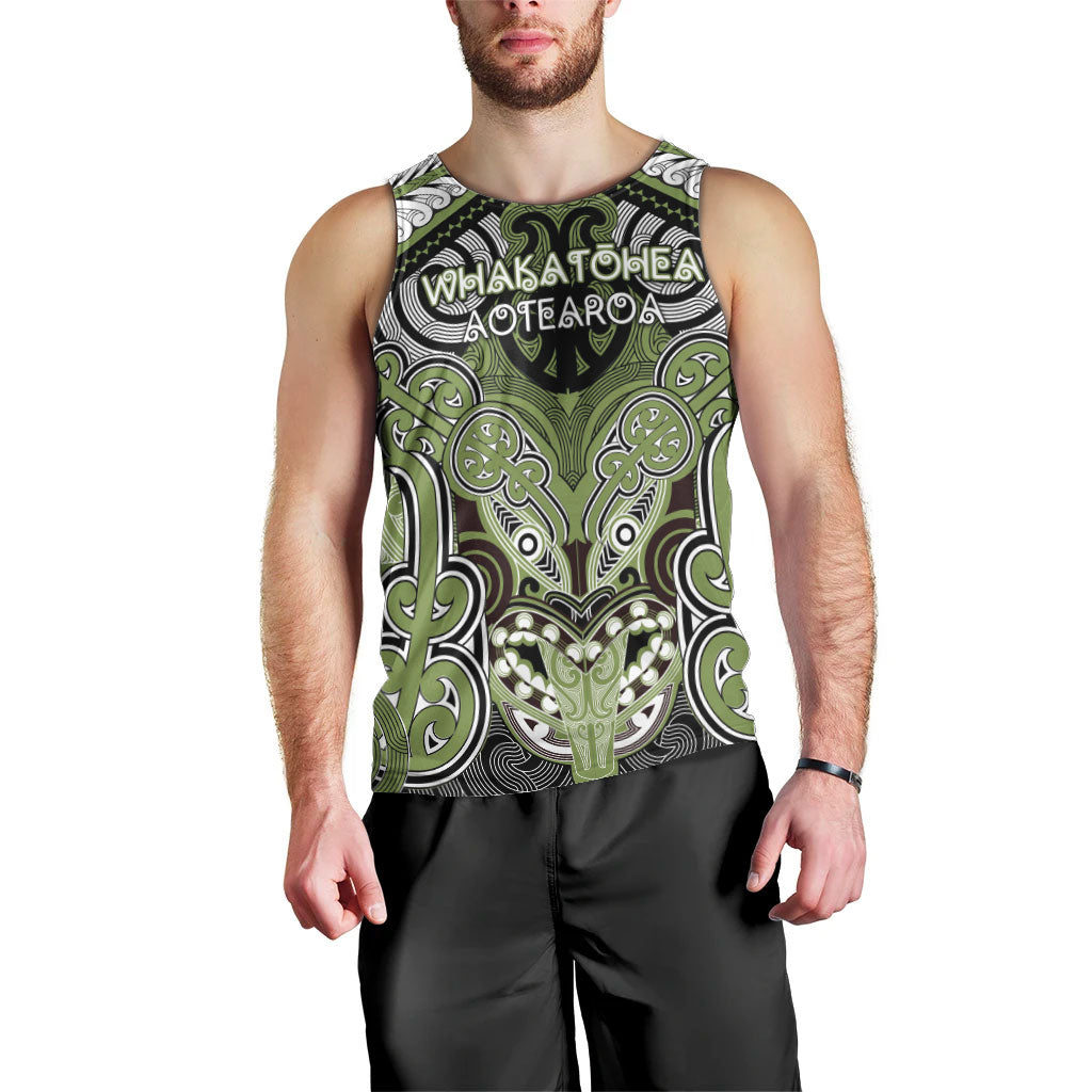 Aotearoa Iwi Whakatohea Personalised Men Tank Top Maori Kowhaiwhai Pattern