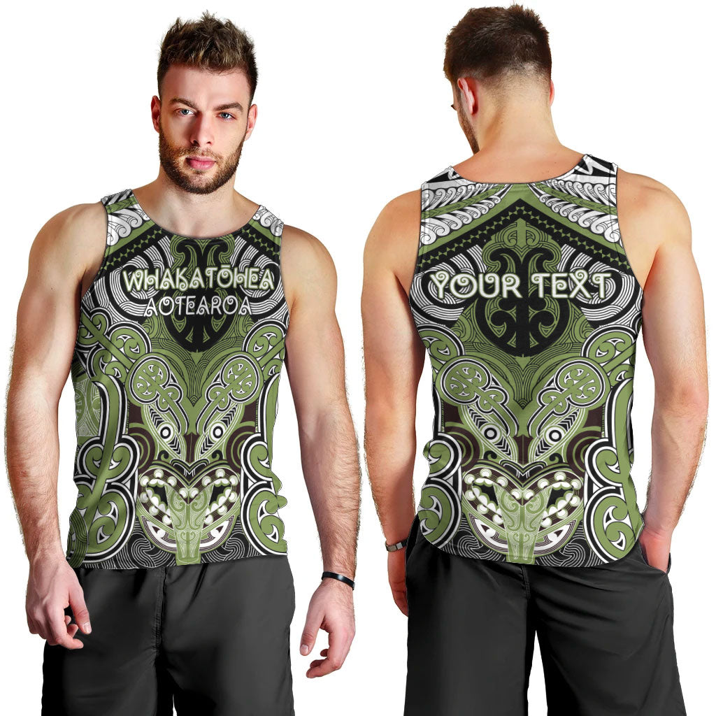 Aotearoa Iwi Whakatohea Personalised Men Tank Top Maori Kowhaiwhai Pattern