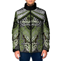 Aotearoa Iwi Whakatohea Personalised Padded Jacket Maori Kowhaiwhai Pattern
