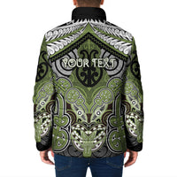 Aotearoa Iwi Whakatohea Personalised Padded Jacket Maori Kowhaiwhai Pattern