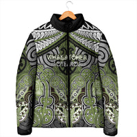 Aotearoa Iwi Whakatohea Personalised Padded Jacket Maori Kowhaiwhai Pattern
