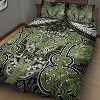 Aotearoa Iwi Whakatohea Quilt Bed Set Maori Kowhaiwhai Pattern