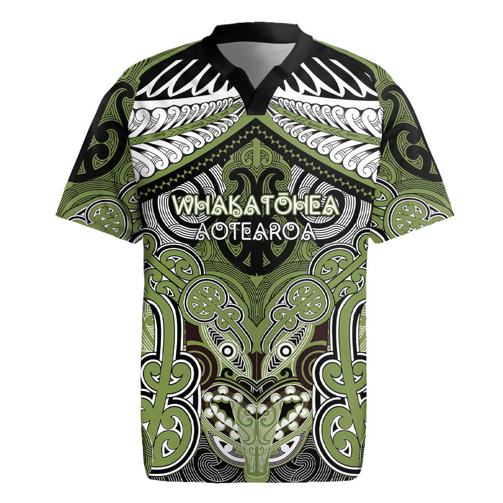 Aotearoa Iwi Whakatohea Personalised Rugby Jersey Maori Kowhaiwhai Pattern