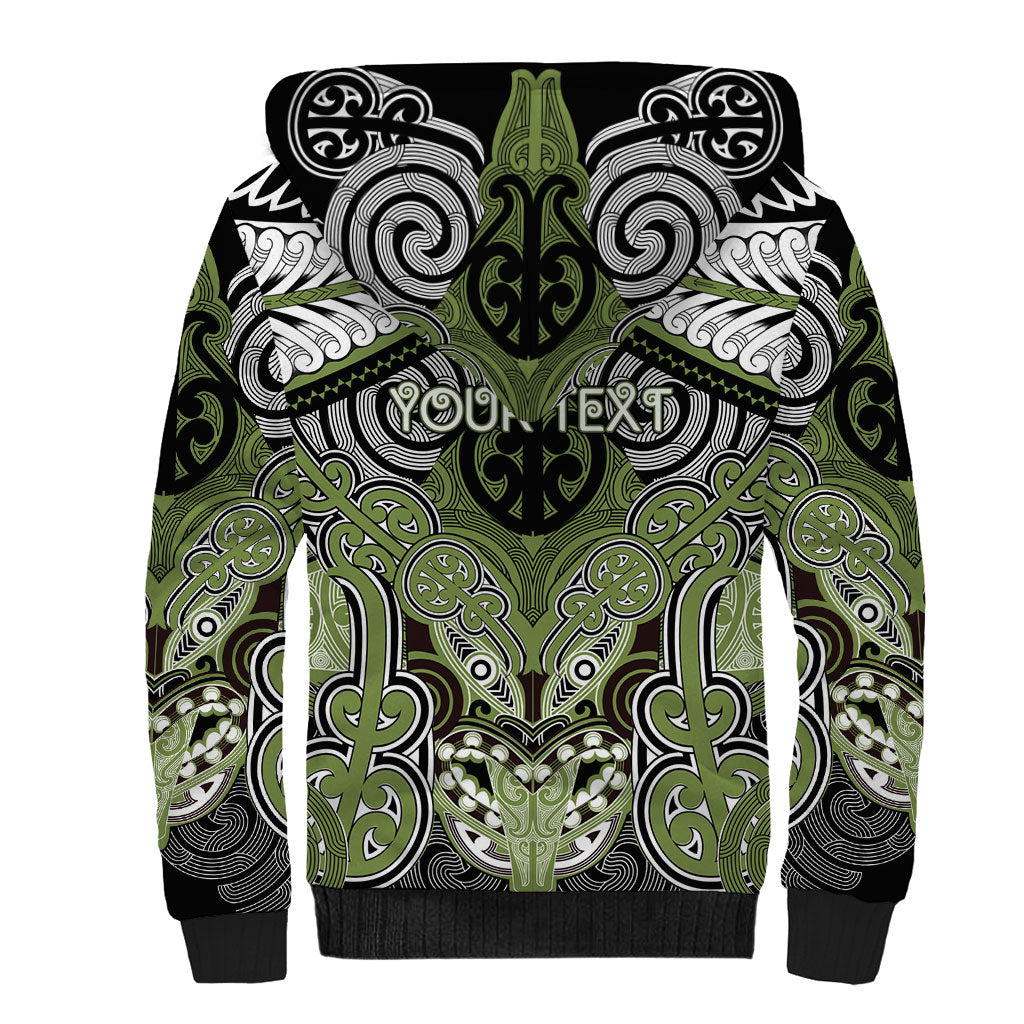 Aotearoa Iwi Whakatohea Personalised Sherpa Hoodie Maori Kowhaiwhai Pattern