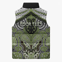 Aotearoa Iwi Whakatohea Personalised Sleeveless Puffer Jacket Maori Kowhaiwhai Pattern