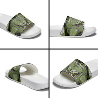 Aotearoa Iwi Whakatohea Slide Sandals Maori Kowhaiwhai Pattern