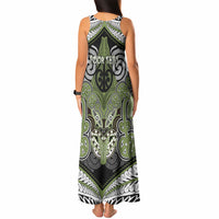 Aotearoa Iwi Whakatohea Personalised Tank Maxi Dress Maori Kowhaiwhai Pattern
