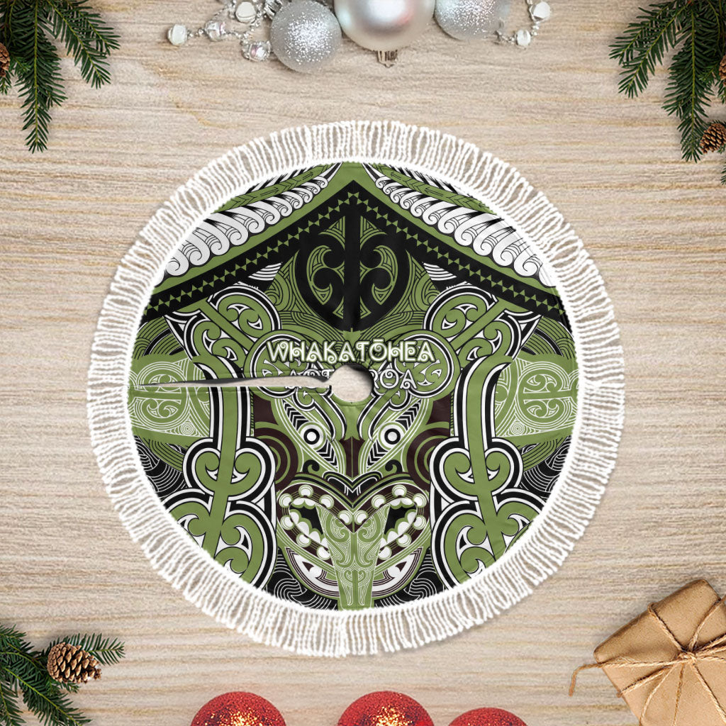 Aotearoa Iwi Whakatohea Tree Skirt Maori Kowhaiwhai Pattern