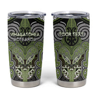 Aotearoa Iwi Whakatohea Personalised Tumbler Cup Maori Kowhaiwhai Pattern