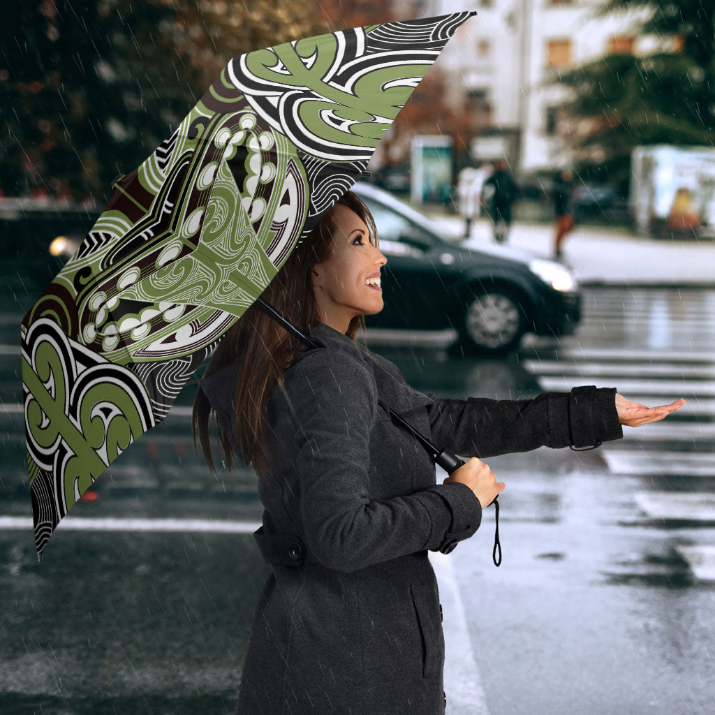 Aotearoa Iwi Whakatohea Umbrella Maori Kowhaiwhai Pattern