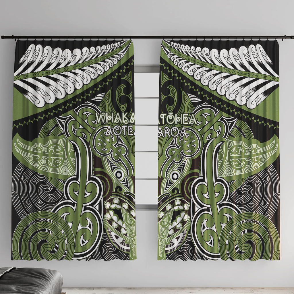 Aotearoa Iwi Whakatohea Window Curtain Maori Kowhaiwhai Pattern