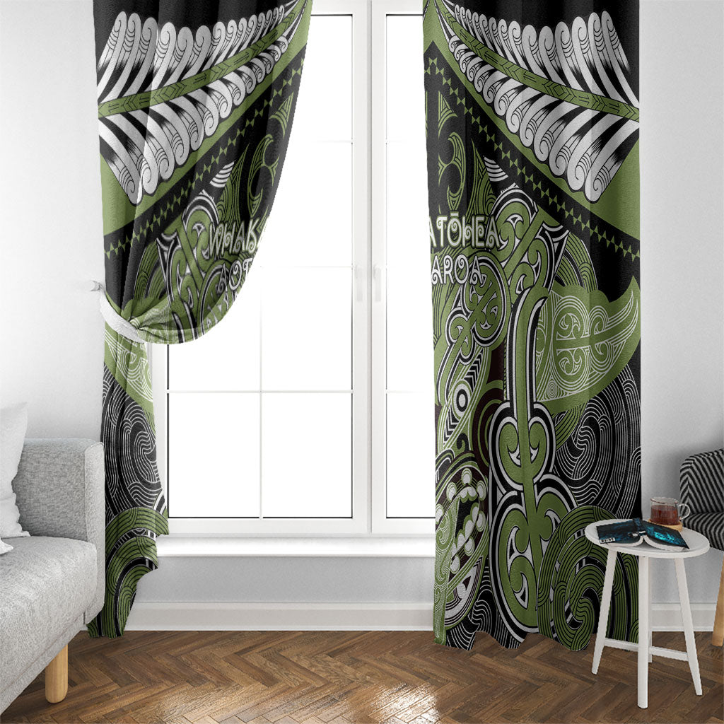 Aotearoa Iwi Whakatohea Window Curtain Maori Kowhaiwhai Pattern