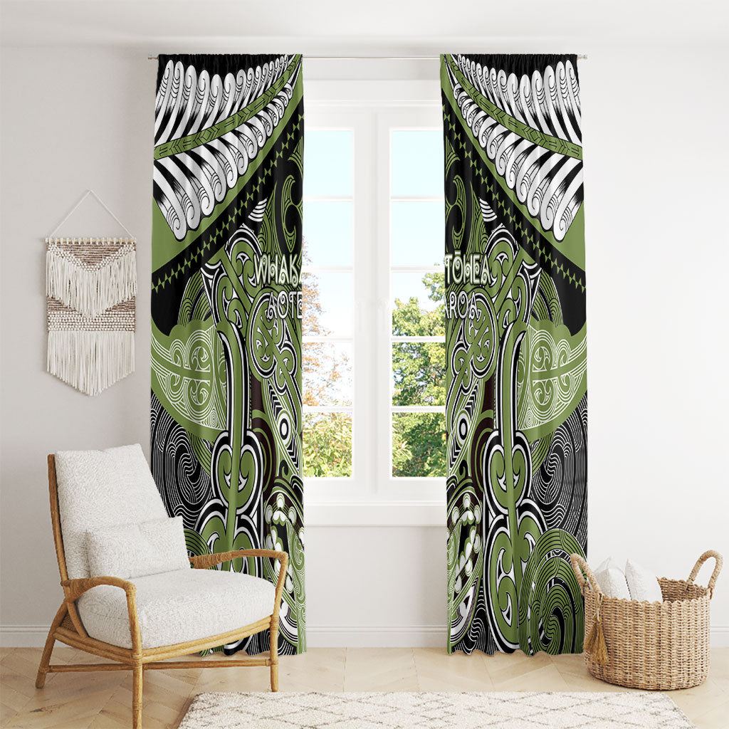 Aotearoa Iwi Whakatohea Window Curtain Maori Kowhaiwhai Pattern