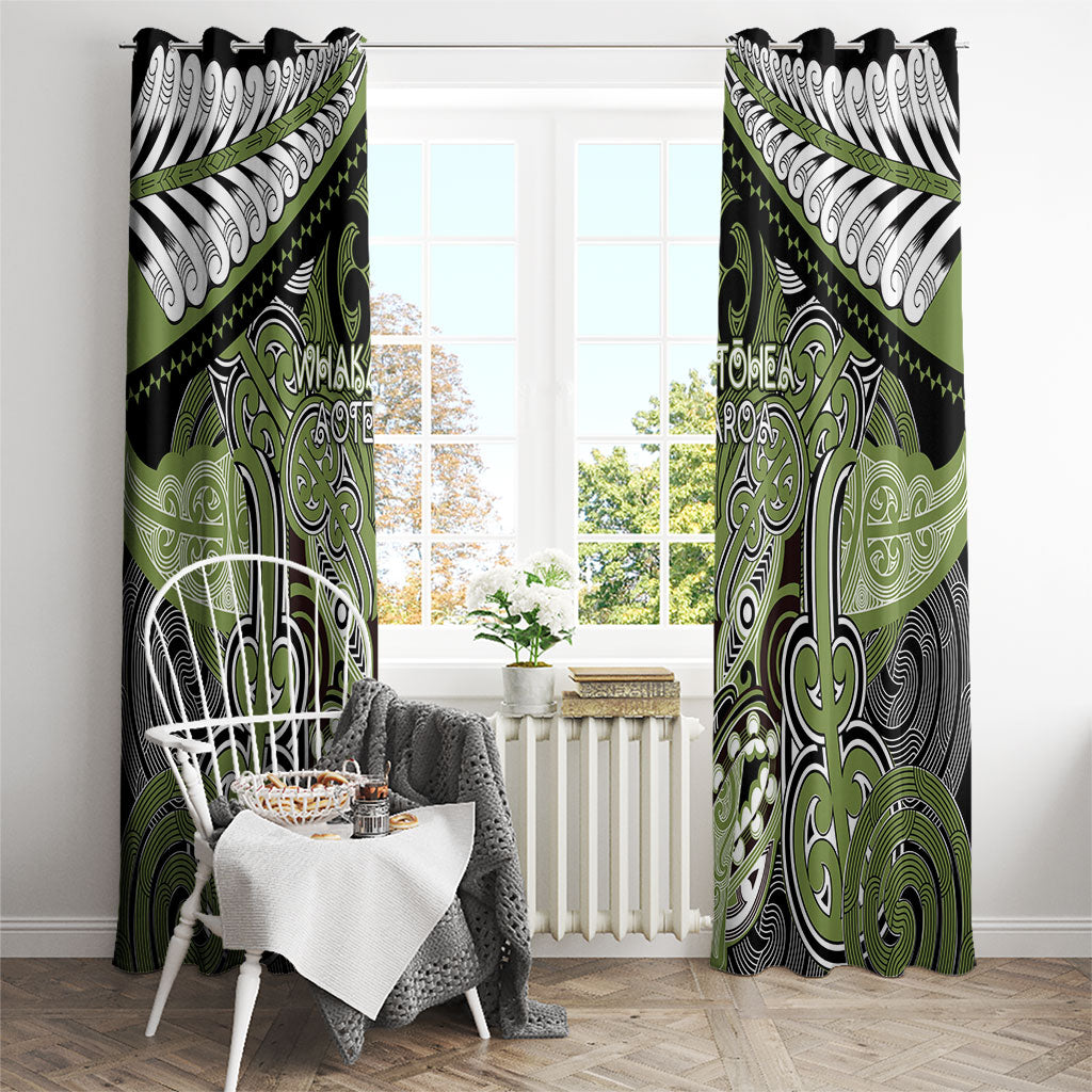 Aotearoa Iwi Whakatohea Window Curtain Maori Kowhaiwhai Pattern