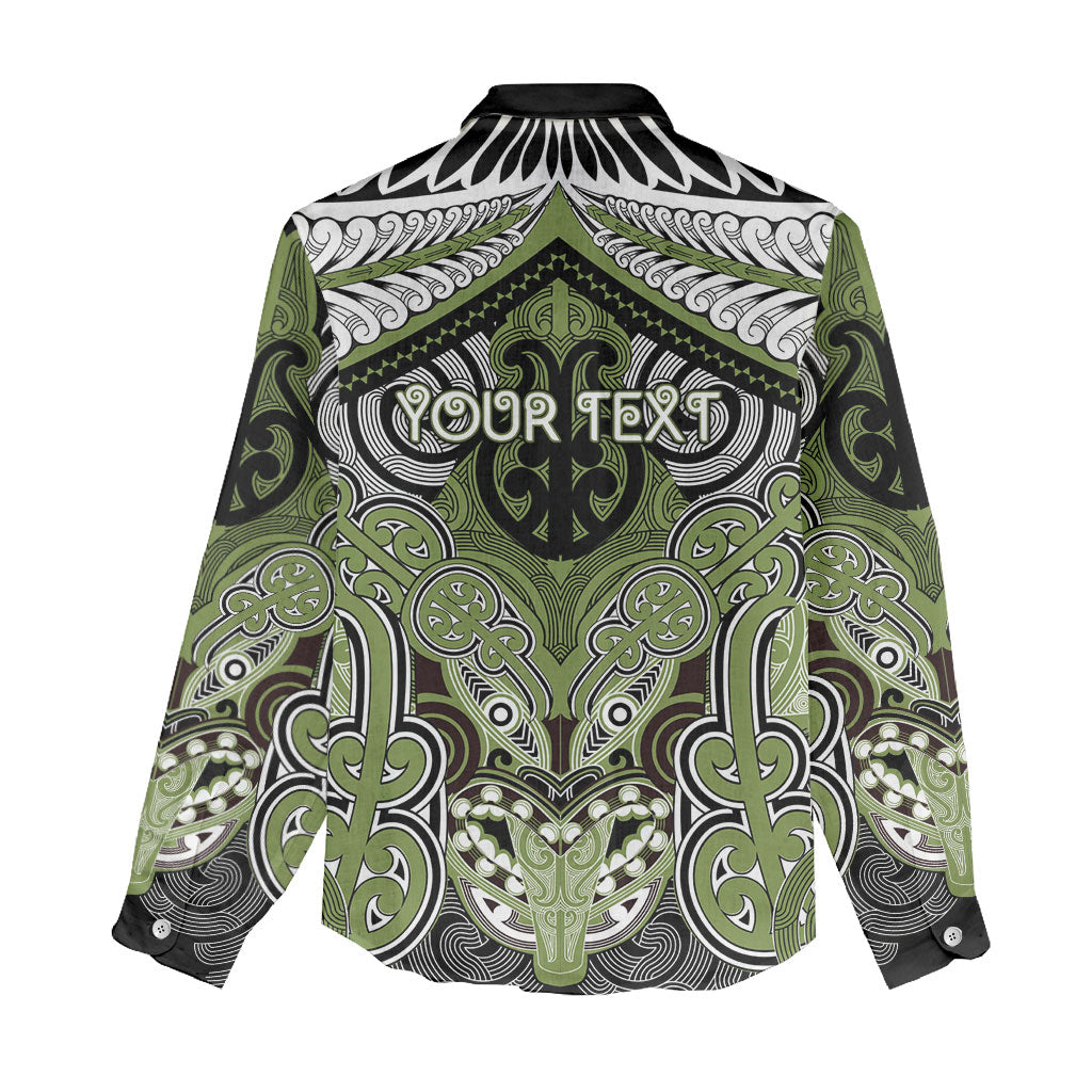 Aotearoa Iwi Whakatohea Personalised Women Casual Shirt Maori Kowhaiwhai Pattern