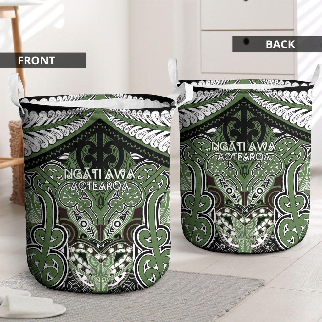 Aotearoa Iwi Ngati Awa Laundry Basket Maori Kowhaiwhai Pattern