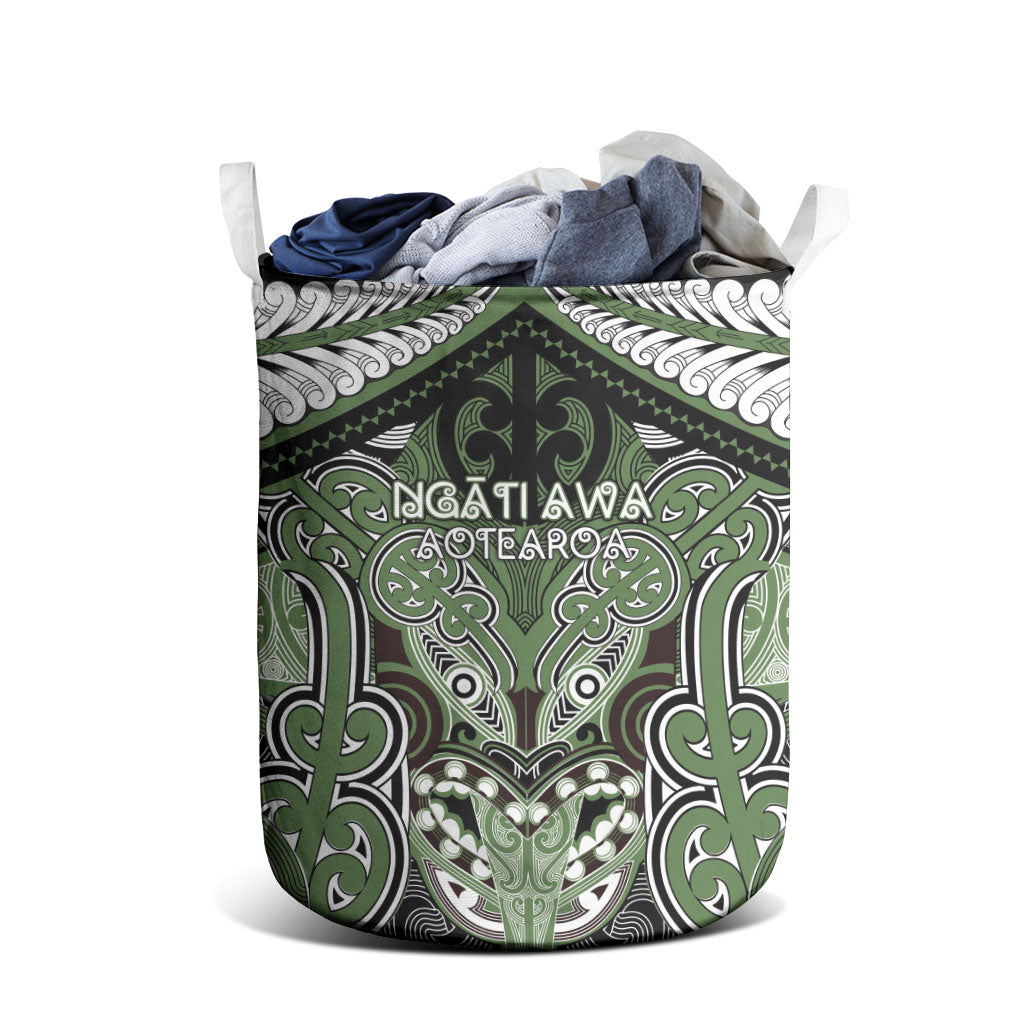 Aotearoa Iwi Ngati Awa Laundry Basket Maori Kowhaiwhai Pattern