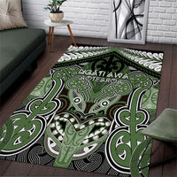 Aotearoa Iwi Ngati Awa Area Rug Maori Kowhaiwhai Pattern