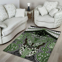 Aotearoa Iwi Ngati Awa Area Rug Maori Kowhaiwhai Pattern
