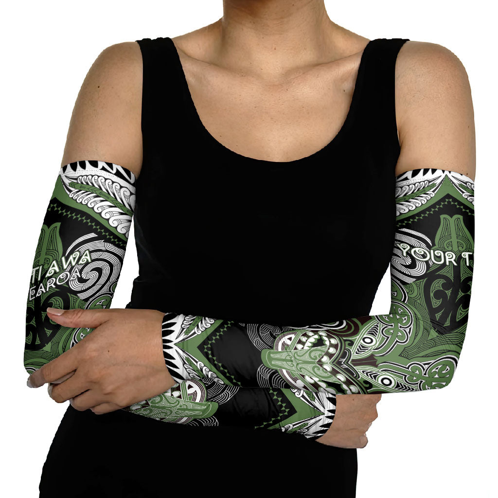 Aotearoa Iwi Ngati Awa Personalised Arm Sleeves Maori Kowhaiwhai Pattern