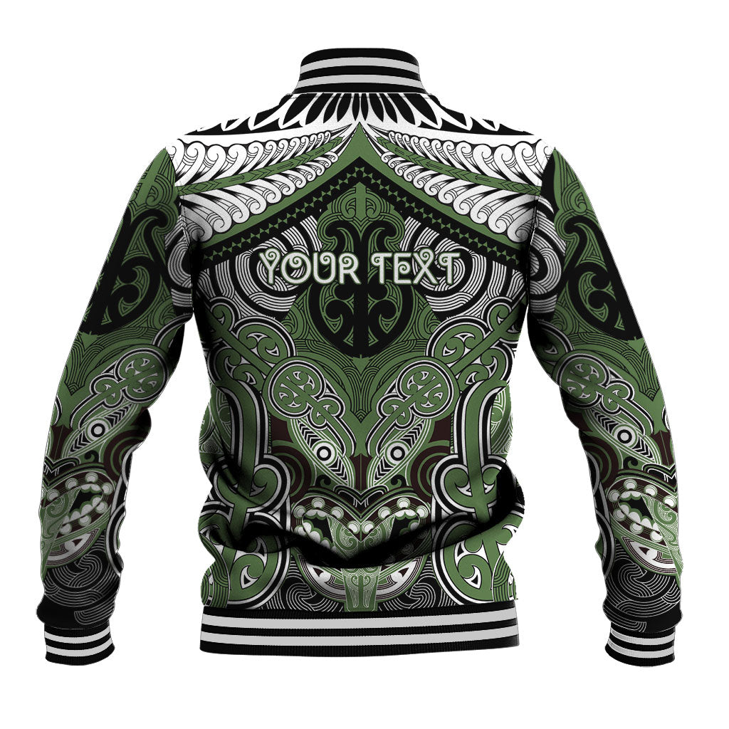 Aotearoa Iwi Ngati Awa Personalised Baseball Jacket Maori Kowhaiwhai Pattern