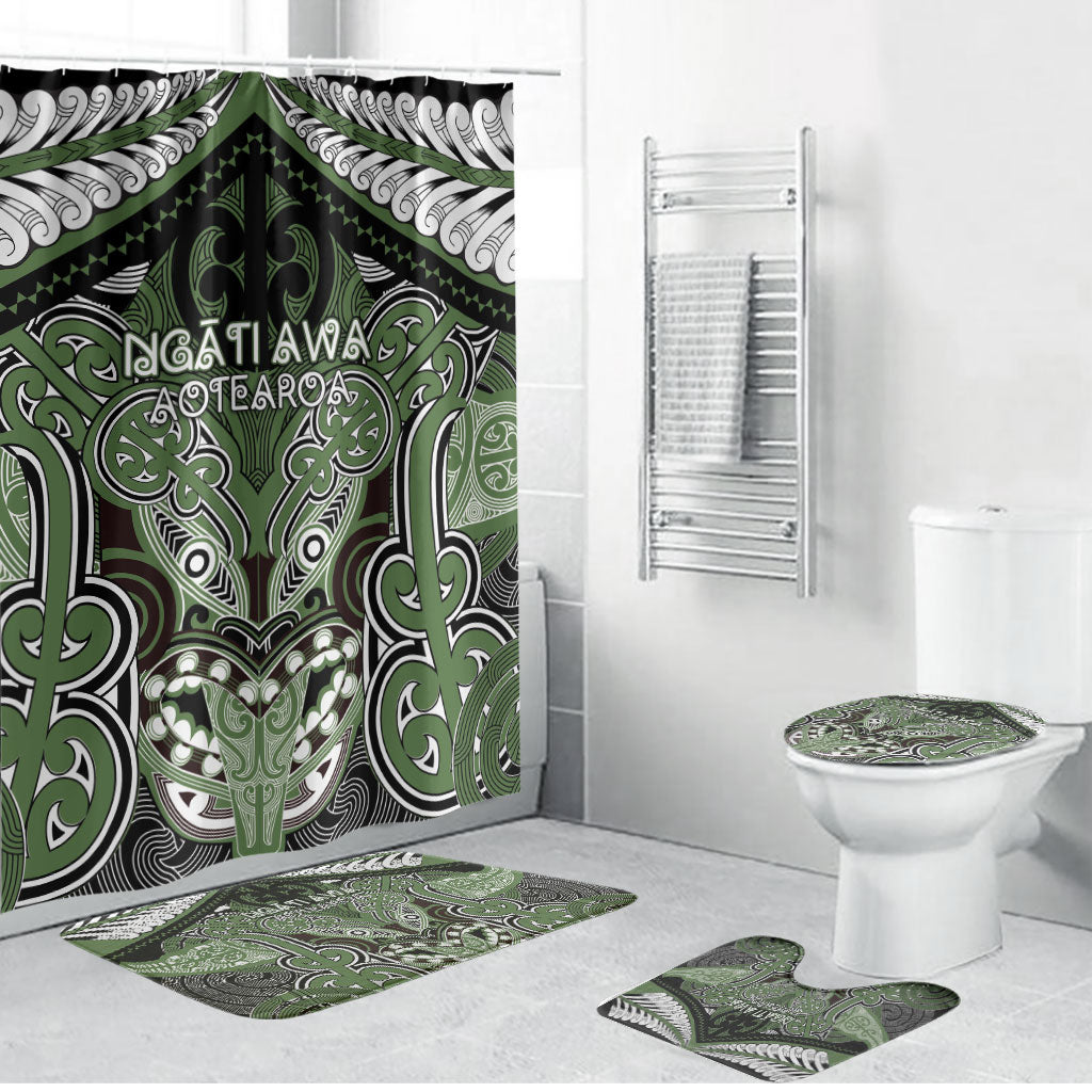 Aotearoa Iwi Ngati Awa Bathroom Set Maori Kowhaiwhai Pattern