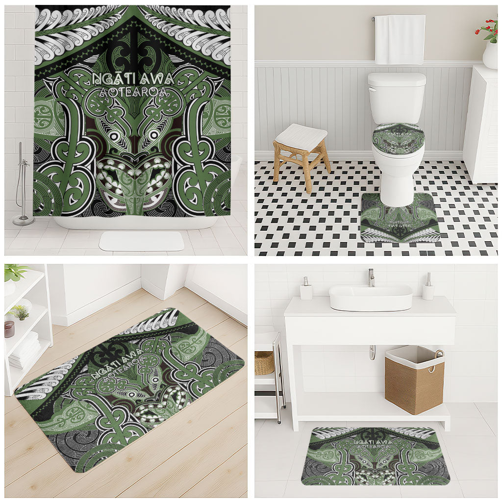 Aotearoa Iwi Ngati Awa Bathroom Set Maori Kowhaiwhai Pattern