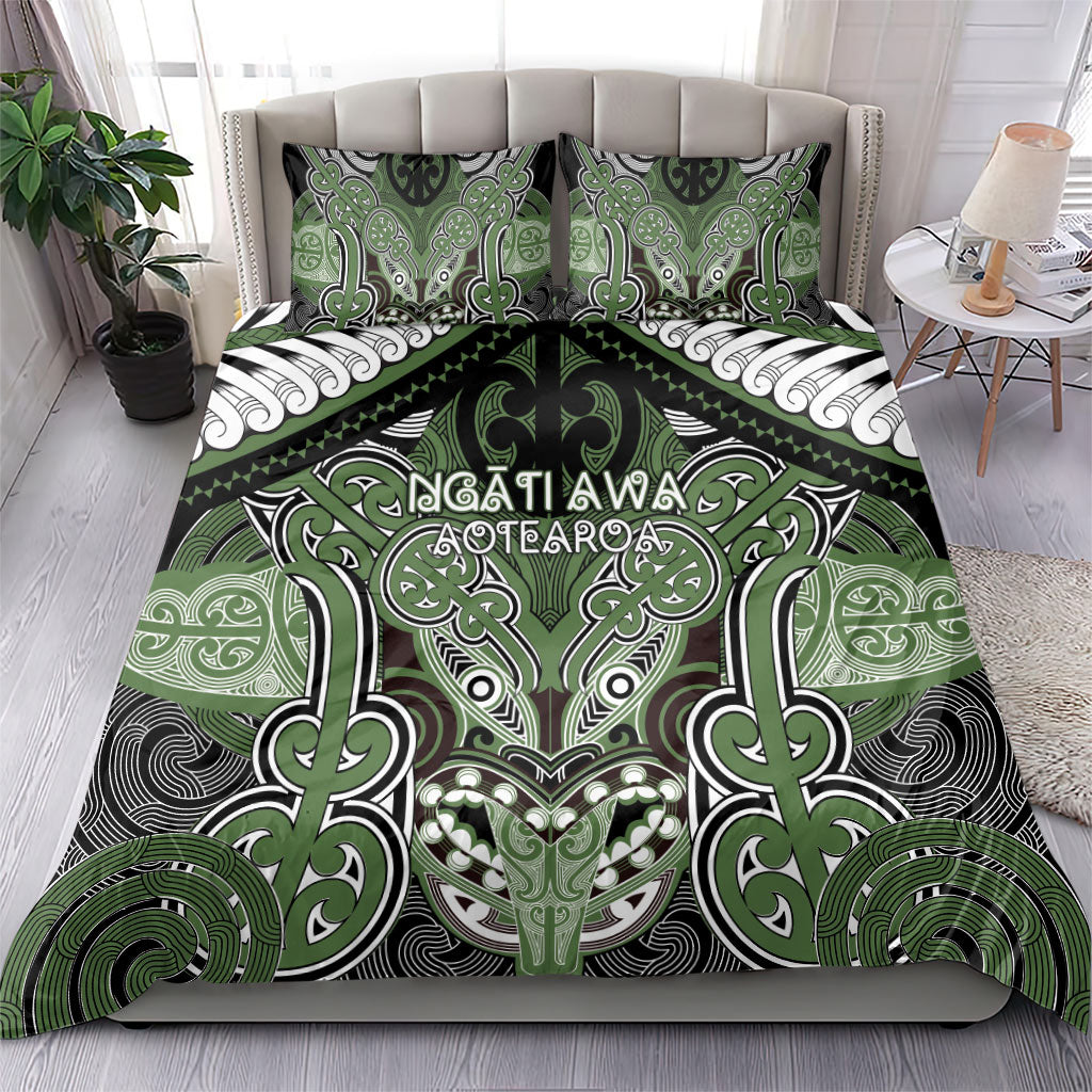 Aotearoa Iwi Ngati Awa Bedding Set Maori Kowhaiwhai Pattern