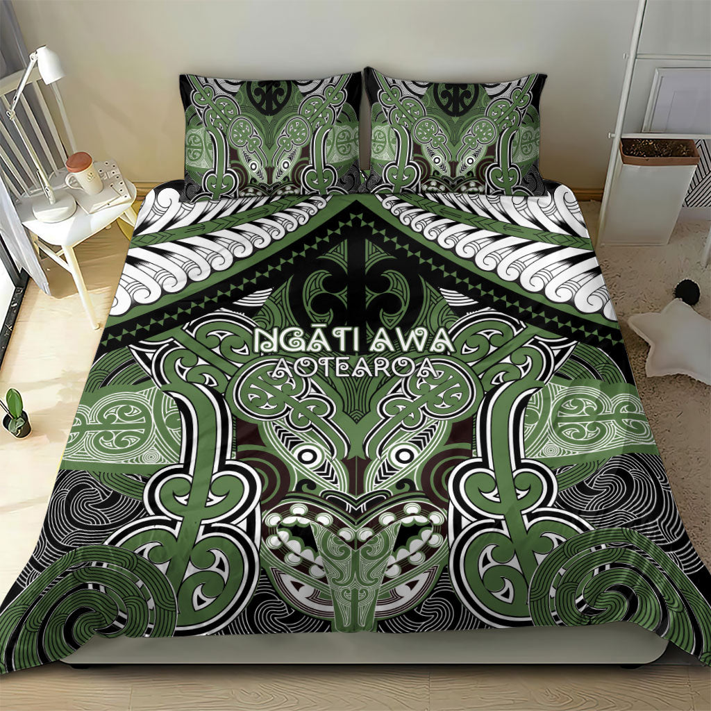 Aotearoa Iwi Ngati Awa Bedding Set Maori Kowhaiwhai Pattern