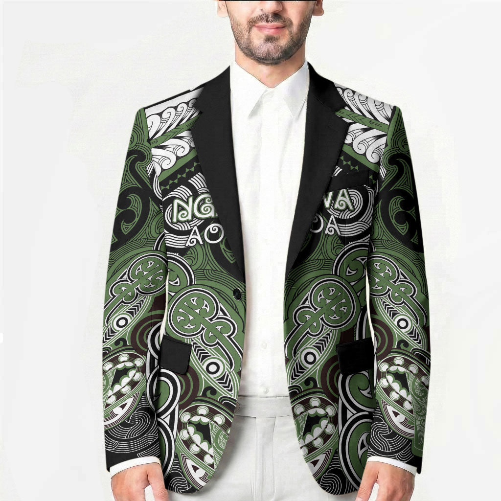 Aotearoa Iwi Ngati Awa Personalised Blazer Maori Kowhaiwhai Pattern