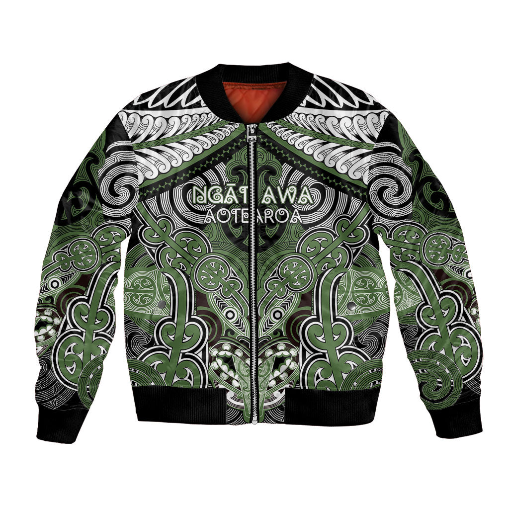 Aotearoa Iwi Ngati Awa Personalised Bomber Jacket Maori Kowhaiwhai Pattern