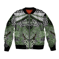Aotearoa Iwi Ngati Awa Personalised Bomber Jacket Maori Kowhaiwhai Pattern