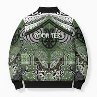 Aotearoa Iwi Ngati Awa Personalised Bomber Puffer Jacket Maori Kowhaiwhai Pattern