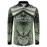 Aotearoa Iwi Ngati Awa Personalised Button Sweatshirt Maori Kowhaiwhai Pattern