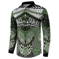 Aotearoa Iwi Ngati Awa Personalised Button Sweatshirt Maori Kowhaiwhai Pattern