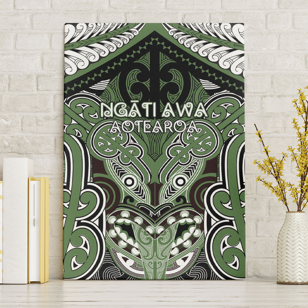 Aotearoa Iwi Ngati Awa Canvas Wall Art Maori Kowhaiwhai Pattern