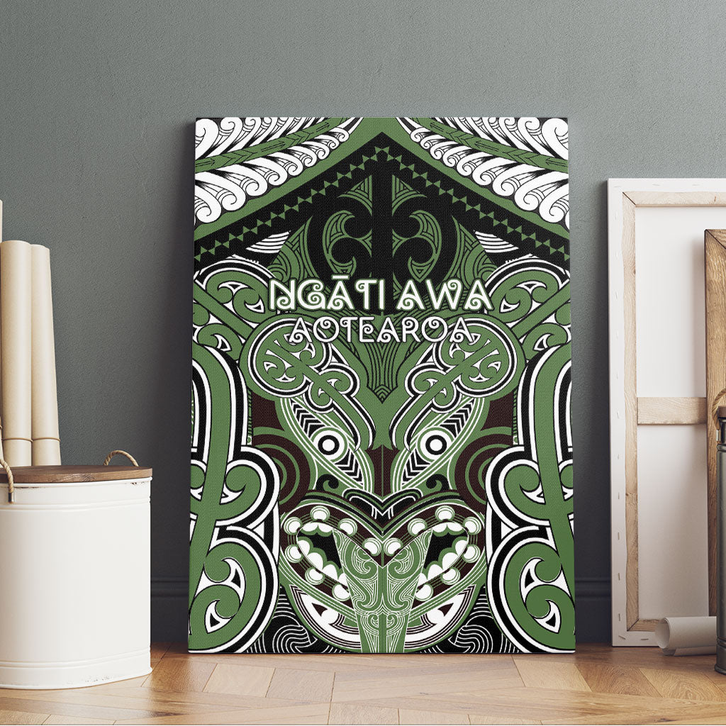 Aotearoa Iwi Ngati Awa Canvas Wall Art Maori Kowhaiwhai Pattern