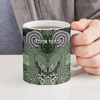 Aotearoa Iwi Ngati Awa Personalised Ceramic Mug Maori Kowhaiwhai Pattern