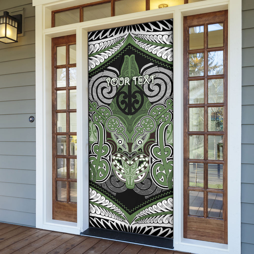 Aotearoa Iwi Ngati Awa Personalised Door Cover Maori Kowhaiwhai Pattern